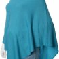 100% Cashmere Poncho - Colour 'Turquoise' Pashmina Poncho - Hand Made in Nepal