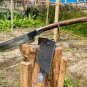 15 Inches Long Woodcutting Viking Axe-Hand Forged Custom Survival Axe-Handmade