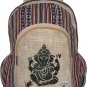 Multi Pocket Hemp Rucksack Backpack (Ganesh) -Fashion Cute Travel School College