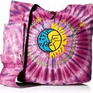 Sun Moon Hippie Boho Slouch Bag Sling Nepal Cross Body Bag - Recycled Ripped