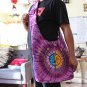 Sun Moon Hippie Boho Slouch Bag Sling Nepal Cross Body Bag - Recycled Ripped