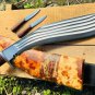 16-Inch 5 Fuller Heavy Duty Fixed Blade Kukri-Gorkha Khukur- Military Kukri Knif