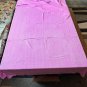 Pure Cashmere Blanket Throw Travel Wrap 100% Handmade NEPAL Pink herringbone