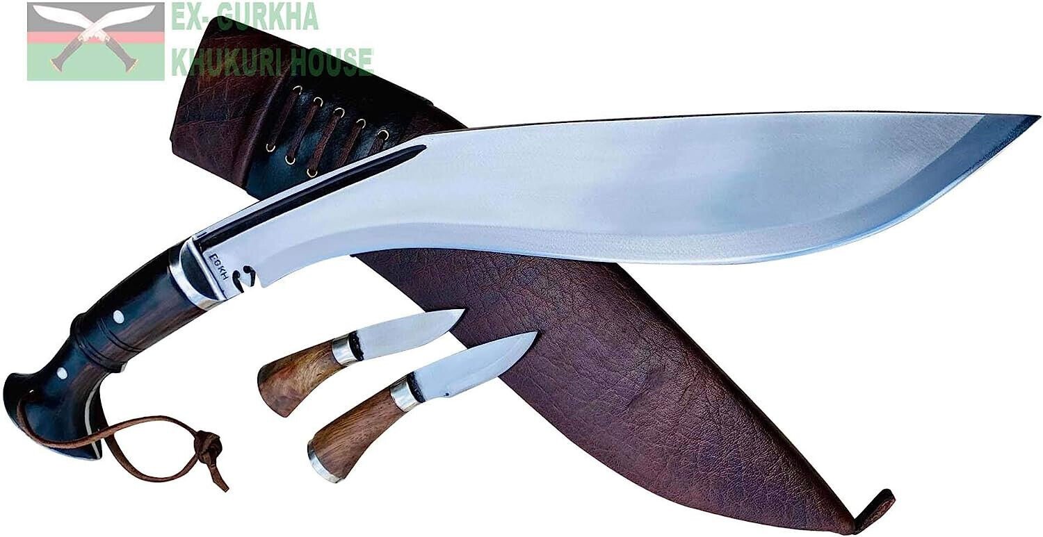 13" Blade World War II 'The Survival Alive' Kukri Full Tang with Black Leather