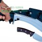 16" Blade American Eagle EUK Kukri- Railroad Iron EGKH Hand Forged Khukuri Knife