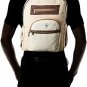 100% Pure Hemp Multi Pocket Backpack with Laptop Sleeve - Fashion Cute Travel