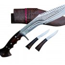 Genuine Gurkha Kukri Double Edge Dragon Spine 12 inch Full Tang Khukuri