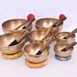 Chakra Healing Tibetan Singing Bowl - Set of 7 - Hand Hammered Tibetan Meditatio