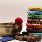 Chakra Healing Tibetan Singing Bowl - Set of 7 - Hand Hammered Tibetan Meditatio