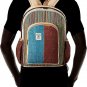 Pure Hemp Stripe Handmade Himlayan Backpack (THC Free) with Laptop Sleeve