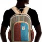 Pure Hemp Stripe Handmade Himlayan Backpack (THC Free) with Laptop Sleeve