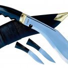 11" Blade World War Gripper Horn Handle Khukuri or Khukris - Handmade By EGKH