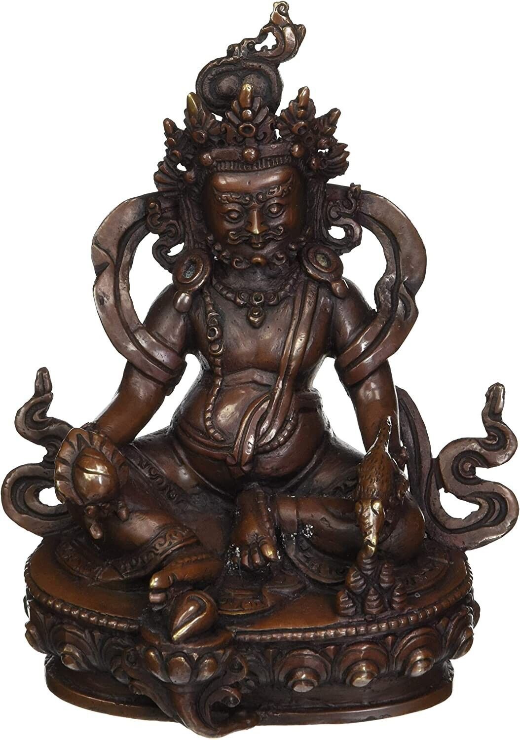 Authentic 6" Kubera Statue Also Known as Jambhala Chief of Demons of The Lower