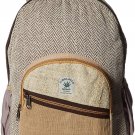 Pure Hemp Stripe Handmade Himalayan Backpack ( THC FREE) with Laptop Sleeve
