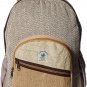 Pure Hemp Stripe Handmade Himalayan Backpack ( THC FREE) with Laptop Sleeve