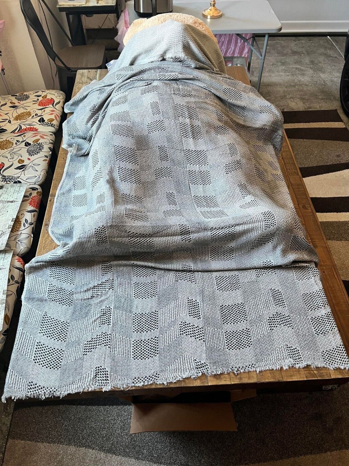 Cashmere Blanket Throw Travel Wrap 100 Handmade NEPAL Home Gray