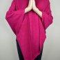 100% Cashmere Poncho - Colour 'Pink' Pashmina Poncho - Hand Made in Nepal