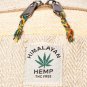 Cross Khukuri Design Pure Handmade & Print Large Multi Pocket Hemp Rucksack Back