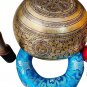 Singing Bowl Nepal -12 Inches Master Healing"Buddha Shakti Carved Singing Bowl