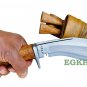 Authentic Gurkha Kukri Knife - 8" Blade Iraqi Angkhola Kukri with White Leather