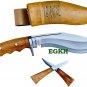 Authentic Gurkha Kukri Knife - 8" Blade Iraqi Angkhola Kukri with White Leather