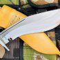 Authentic Gurkha Kukri Knife - 8" Blade Iraqi Angkhola Kukri with White Leather