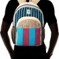 Pure Hemp Unisex Striped Backpack School Work Festivals Traveling Hiking