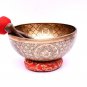 12 Inch Yogi Carving Singing Bowl | Handmade Seven Chakra Tibetan Singing Bowl