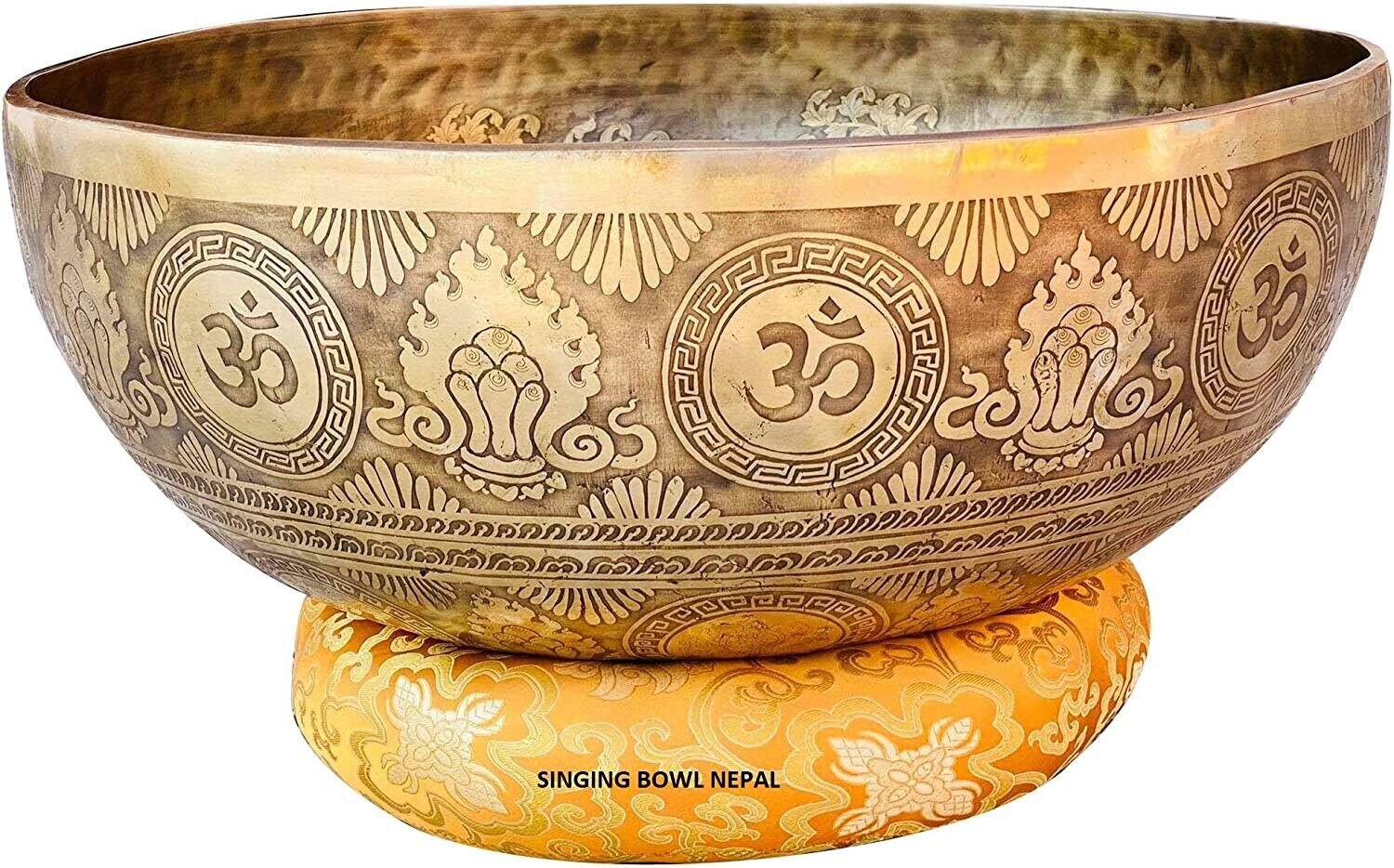 Singing Bowl Nepal-Dancing Siva Extra large 20 inches diameter Handmade Singing