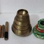 Singing Bowl Nepal-Beaten Tibetan Singing Bowl Set of 5 Hand Hammered - Buddhist