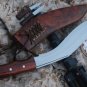 Kukri - 11" Authentic Gurkha Afghan Issue Brown Sheath Khukuri - Hand Forged