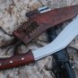 Kukri - 11" Authentic Gurkha Afghan Issue Brown Sheath Khukuri - Hand Forged