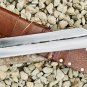 15" Viking Seax, High Carbon Steel, Handguard , Leather Sheath,Gift for him