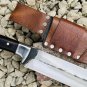 15" Viking Seax, High Carbon Steel, Handguard , Leather Sheath,Gift for him