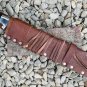 15" Viking Seax, High Carbon Steel, Handguard , Leather Sheath,Gift for him