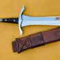 30" straight long sword-Hand Forged VIKING SWORD-Balance-Oil tempered -hand made