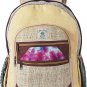 100% Himalayan Pure Hemp Multi Pocket Backpack with Laptop Sleeve