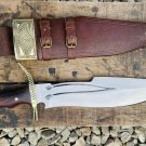 12 Inches Survival Bowie Knife-Carbon steel blade-Full tang Blocker handle