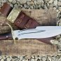 12 Inches Survival Bowie Knife-Carbon steel blade-Full tang Blocker handle