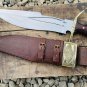 12 Inches Survival Bowie Knife-Carbon steel blade-Full tang Blocker handle