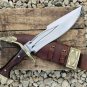 12 Inches Survival Bowie Knife-Carbon steel blade-Full tang Blocker handle