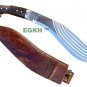 14 Inches Blade 5 Fullers Full Tang Rose Wood Handle Kukri - 100% Handmade