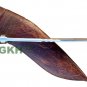 14 Inches Blade 5 Fullers Full Tang Rose Wood Handle Kukri - 100% Handmade
