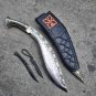 13-Inch Bhojpure Khukuri with White Metal Handle and Hand Etching &acirc;�� Custom made