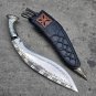 13-Inch Bhojpure Khukuri with White Metal Handle and Hand Etching &acirc;�� Custom made