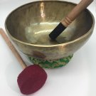 10" Om Mane Padme Hum Mantra Carved Singing Bowl for Meditation Healing & Mus...