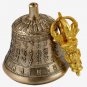 Tibetan Buddhist Meditation Bell and Dorje Set- Buddhist Mantra Bell of Enlig...