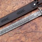 DAMASCUS STEEL SWORD SWISS DAGGER SWORD  VIKING SWORD BATTLE SWORD