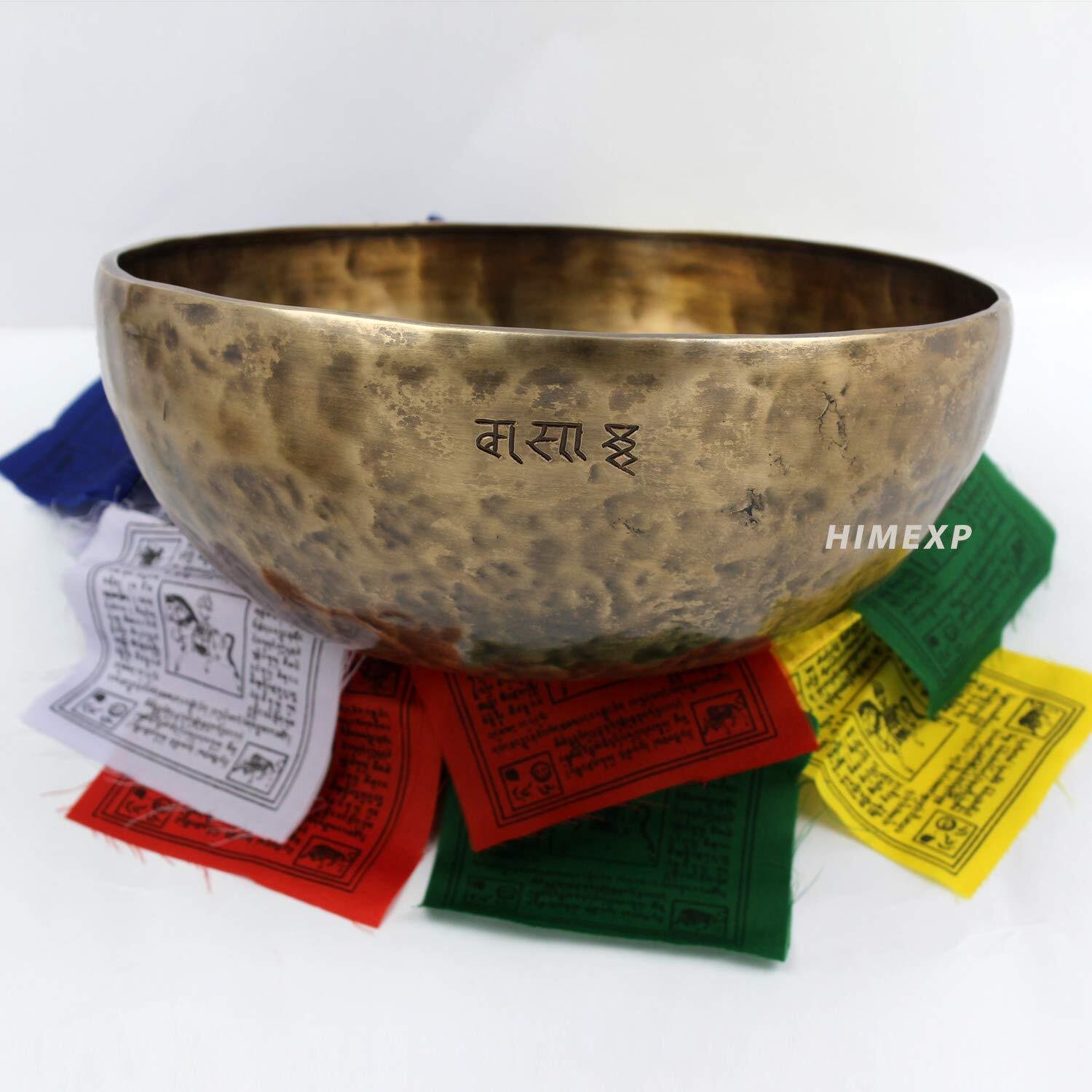 29 cm11.5 inch Antique Full Moon Carved Crown Chakra Healing and Therapy Sing...