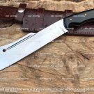 CUSTOM HANDMADE MEAT CLEAVER KNIFE FIXED BLADE KNIFE HUNTING KNIFE MACHETE KNIFE